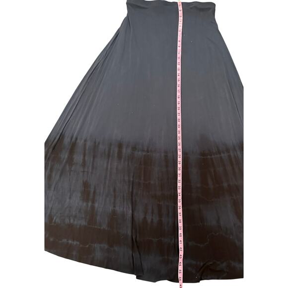 SewRed - Maxi Mermaid Tie Dyed Grayish Blue/ Black Skirt - XL - Picture 11 of 11